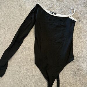 Prettylittlething one shoulder bodysuit worn once